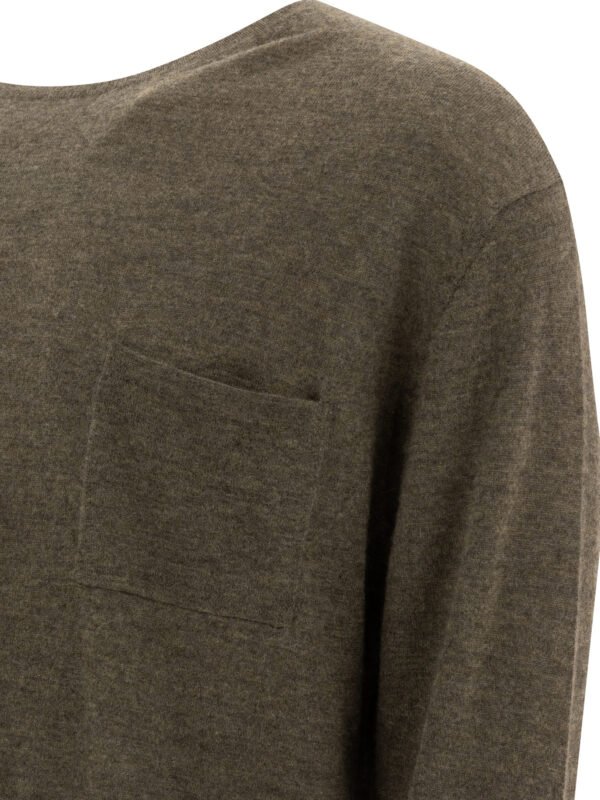 "Acne Studios" pull col rond homme vert en cachemire – Image 4