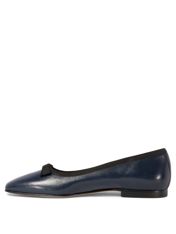 "Carel" ballerines Ballet femme bleues en cuir - Image 3