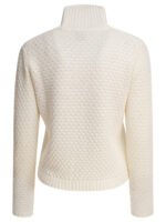 "Rakkì" pull femme blanc en laine mérinos – Image 2
