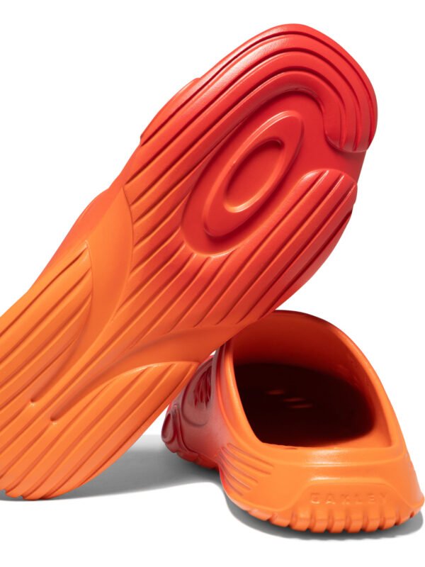 "Oakley Factory Team by Brain Dead" Paguro mules Mules homme orange en caoutchouc – Image 5