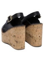 "Paloma Barceló" sandales femme noires en cuir – Image 4
