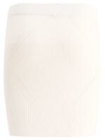 "Balmain" Jupe femme blanche en viscose coupe ajustée – Image 2