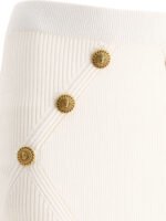 "Balmain" Jupe femme blanche en viscose coupe ajustée – Image 3