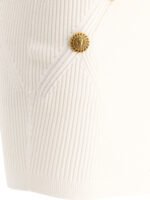 "Balmain" Jupe femme blanche en viscose coupe ajustée – Image 4