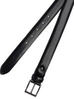 "Fabi" ceinture homme noire en cuir – Image 2