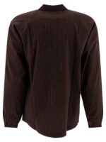 "Gr10K" surchemise Bilitis homme marron coton coupe regular – Image 2