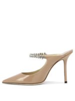 "Jimmy Choo" escarpins femme beiges en cuir - Image 3