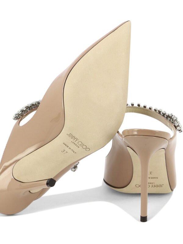 "Jimmy Choo" escarpins femme beiges en cuir - Image 5