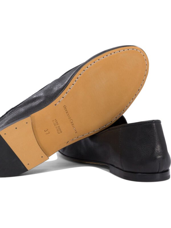 "Officine Creative" mocassins femme noirs en cuir Blair - Image 5