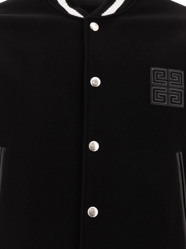 "Givenchy" blouson bombers homme noir en polyuréthane – Image 3