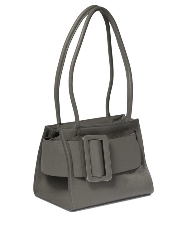 "Boyy" sac bandoulière Bobby 23 Soft gris en cuir de veau et suède pour femme – Image 2