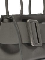 "Boyy" sac bandoulière Bobby 23 Soft gris en cuir de veau et suède pour femme – Image 4