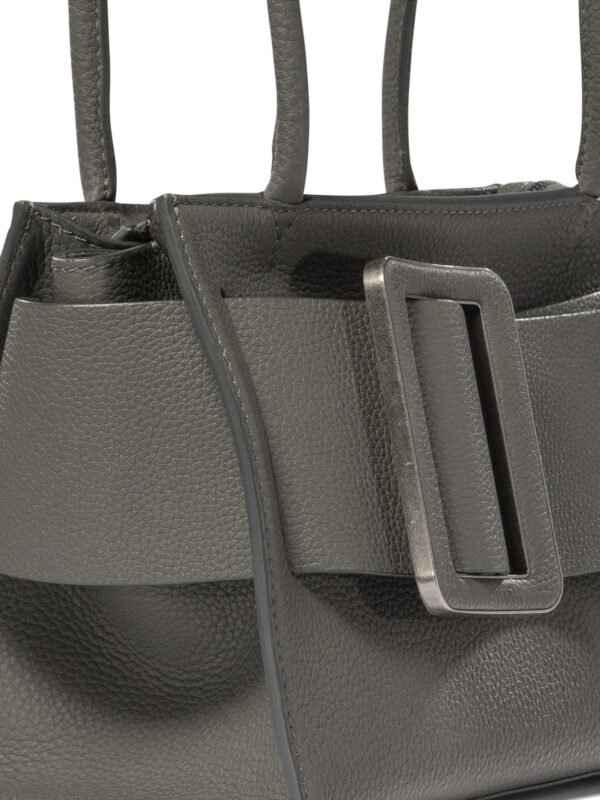 "Boyy" sac bandoulière Bobby 23 Soft gris en cuir de veau et suède pour femme – Image 4