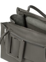 "Boyy" sac bandoulière Bobby 23 Soft gris en cuir de veau et suède pour femme – Image 5