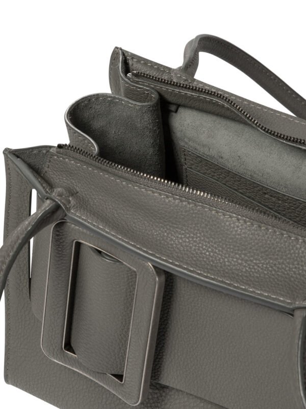 "Boyy" sac bandoulière Bobby 23 Soft gris en cuir de veau et suède pour femme – Image 5