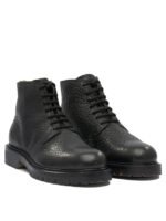"Officine Creative" Bottines homme noires en cuir coupe standard – Image 2