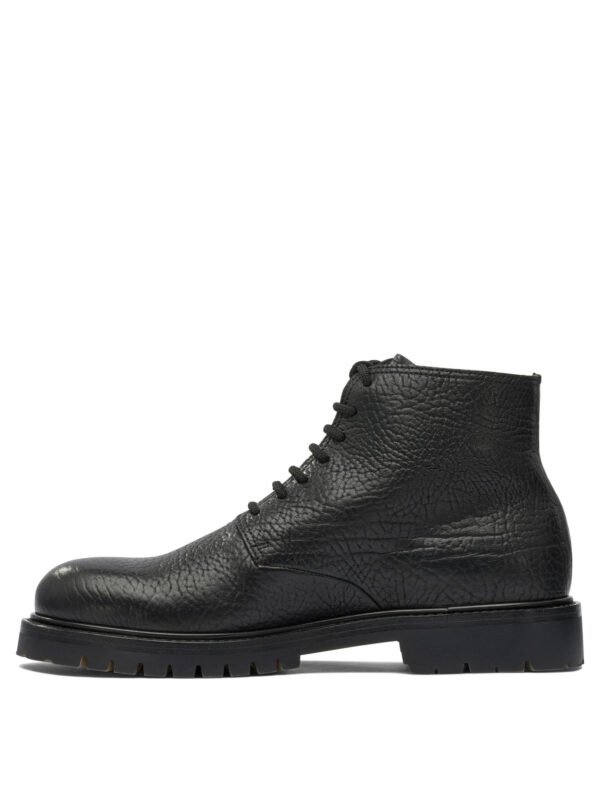"Officine Creative" Bottines homme noires en cuir coupe standard – Image 3