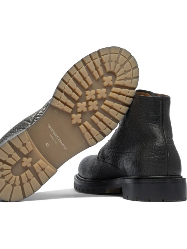 "Officine Creative" Bottines homme noires en cuir coupe standard – Image 5