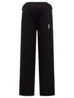 "Gr10K" pantalon noir en coton pour homme coupe ample – Image 2