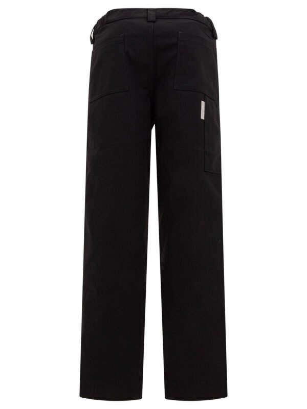"Gr10K" pantalon noir en coton pour homme coupe ample – Image 2