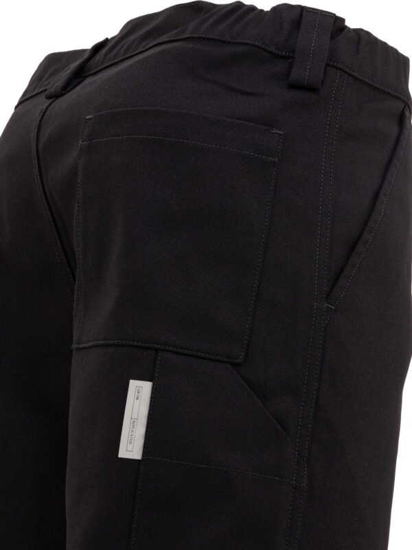 "Gr10K" pantalon noir en coton pour homme coupe ample – Image 4