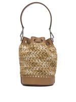 "Gianni Chiarini" sac à main Natalia femme beige en raphia et cuir - Image 3