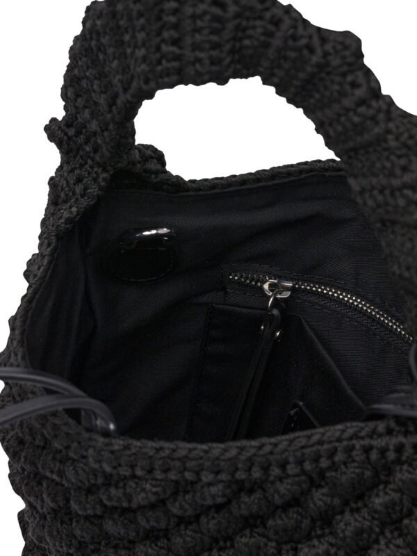 "Gianni Chiarini" sac à main Bella noir en tissu pour femme – Image 5