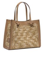 "Gianni Chiarini" sac porté épaule Marcella femme beige en raphia et cuir - Image 2