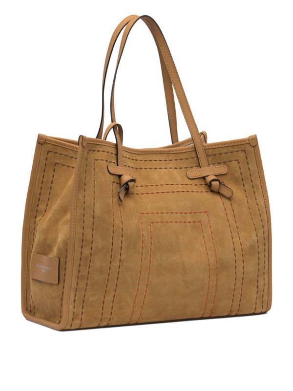 "Gianni Chiarini" sac à main Marcella beige en suède pour femme – Image 2