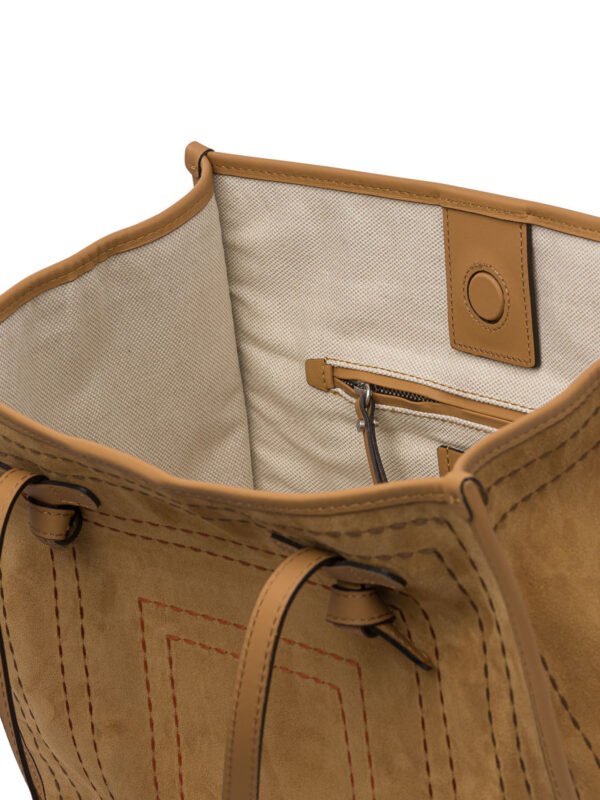 "Gianni Chiarini" sac à main Marcella beige en suède pour femme – Image 5
