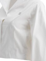 "Givenchy" chemise femme blanche cropped en popeline de coton – Image 4