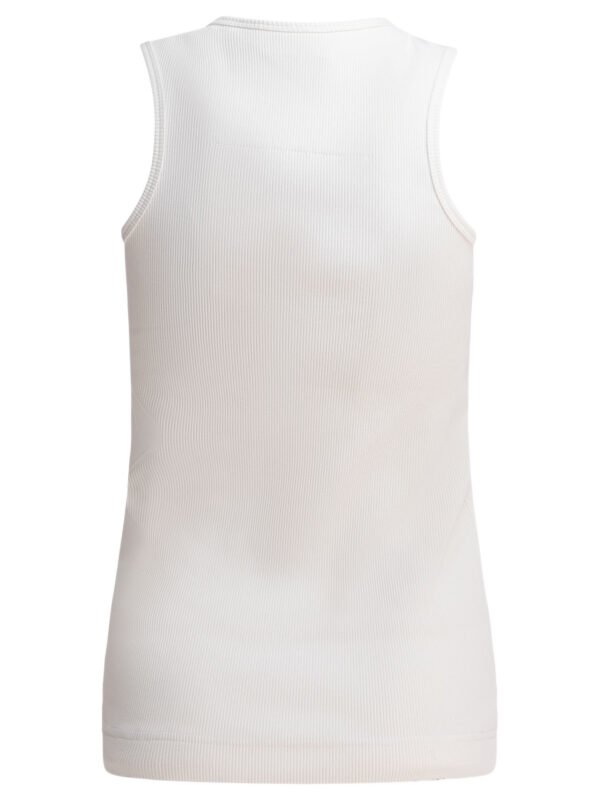 "Givenchy" débardeur femme blanc côtelé en coton – Image 2