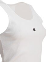 "Givenchy" débardeur femme blanc côtelé en coton – Image 4