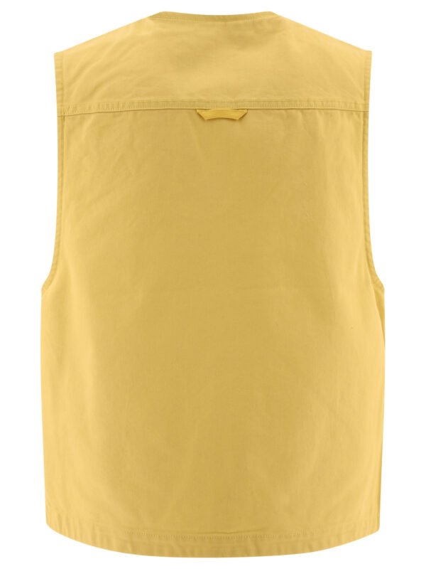 "Acne Studios" veste sans manches homme jaune en toile de coton - Image 2