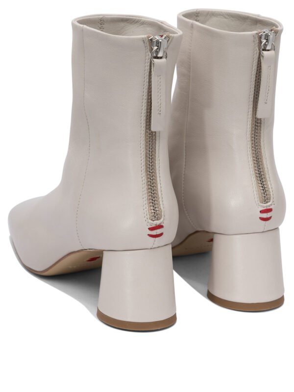"Halmanera" bottine gris cuir coupe classique – Image 4
