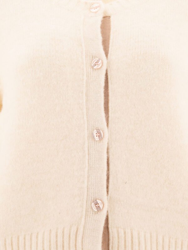 "Soeur" cardigan Lyne femme beige en alpaga, laine coupe regular - Image 3