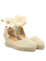 "Castañer" espadrilles femme beiges en coton – Image 2