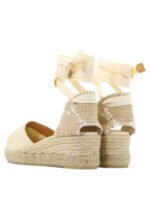 "Castañer" espadrilles femme beiges en coton – Image 4