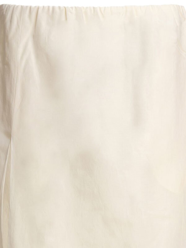 "LouLou De Saison" jupe femme blanche coton soie - Image 3