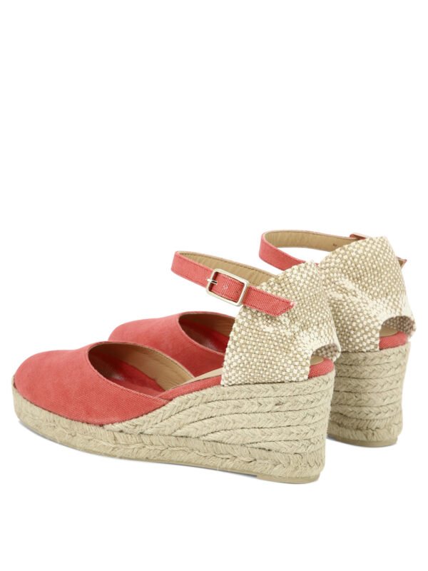 "Castañer" Espadrilles femme rouges en coton et semelle gomme – Image 3
