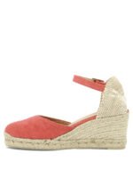 "Castañer" Espadrilles femme rouges en coton et semelle gomme – Image 4