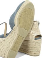 "Castañer" Chiarita  Espadrilles femme bleu clair en coton et semelle gomme – Image 2