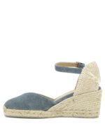 "Castañer" Chiarita  Espadrilles femme bleu clair en coton et semelle gomme – Image 4