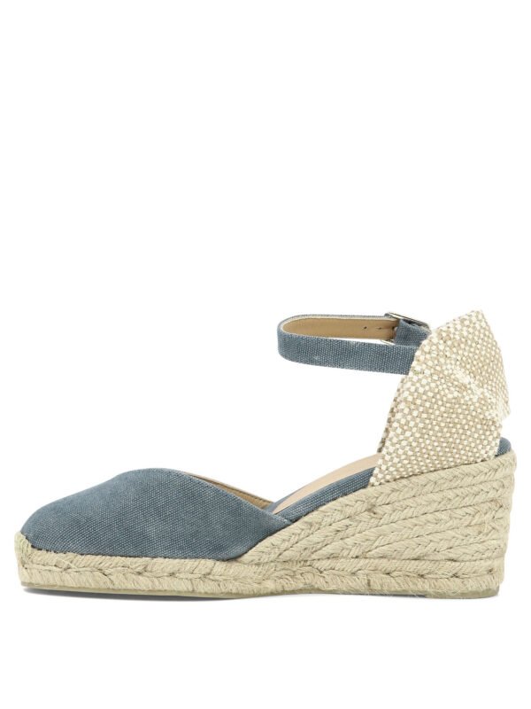 "Castañer" Chiarita  Espadrilles femme bleu clair en coton et semelle gomme – Image 4