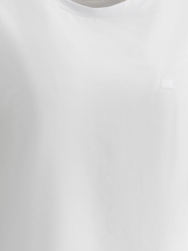 "Acne Studios" t-shirt femme blanc Face Logo en coton – Image 3