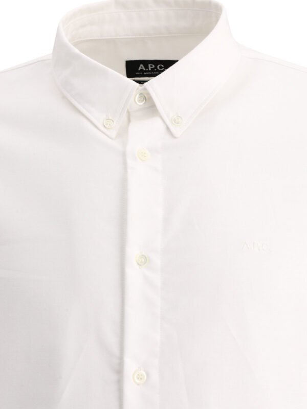 "A.P.C." Chemise homme blanche en coton coupe standard – Image 3