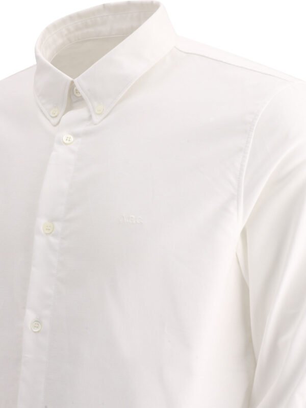 "A.P.C." Chemise homme blanche en coton coupe standard – Image 4