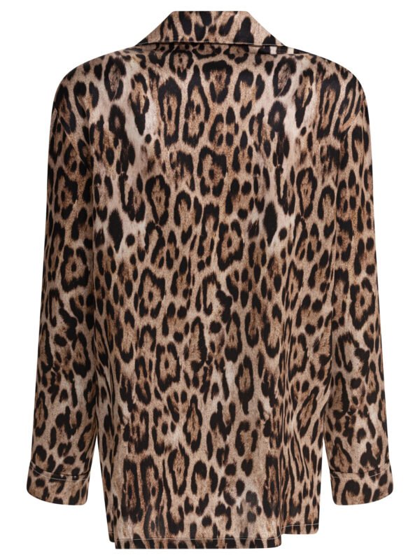 "Sleep No More" chemise femme marron en soie – Image 2