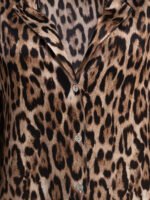 "Sleep No More" chemise femme marron en soie – Image 3