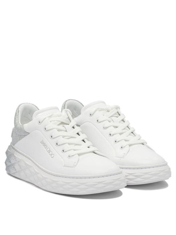 "Jimmy Choo" baskets femme blanches cuir - Image 2